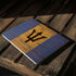 Barbados Flag Dark Wood Surface Laptop 2 Skin